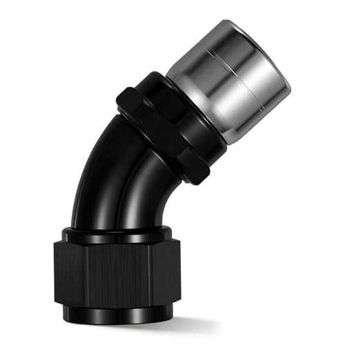 Crimp Swivel Hose End Fitting for CPE Braided Hose 12AN 45 Degree