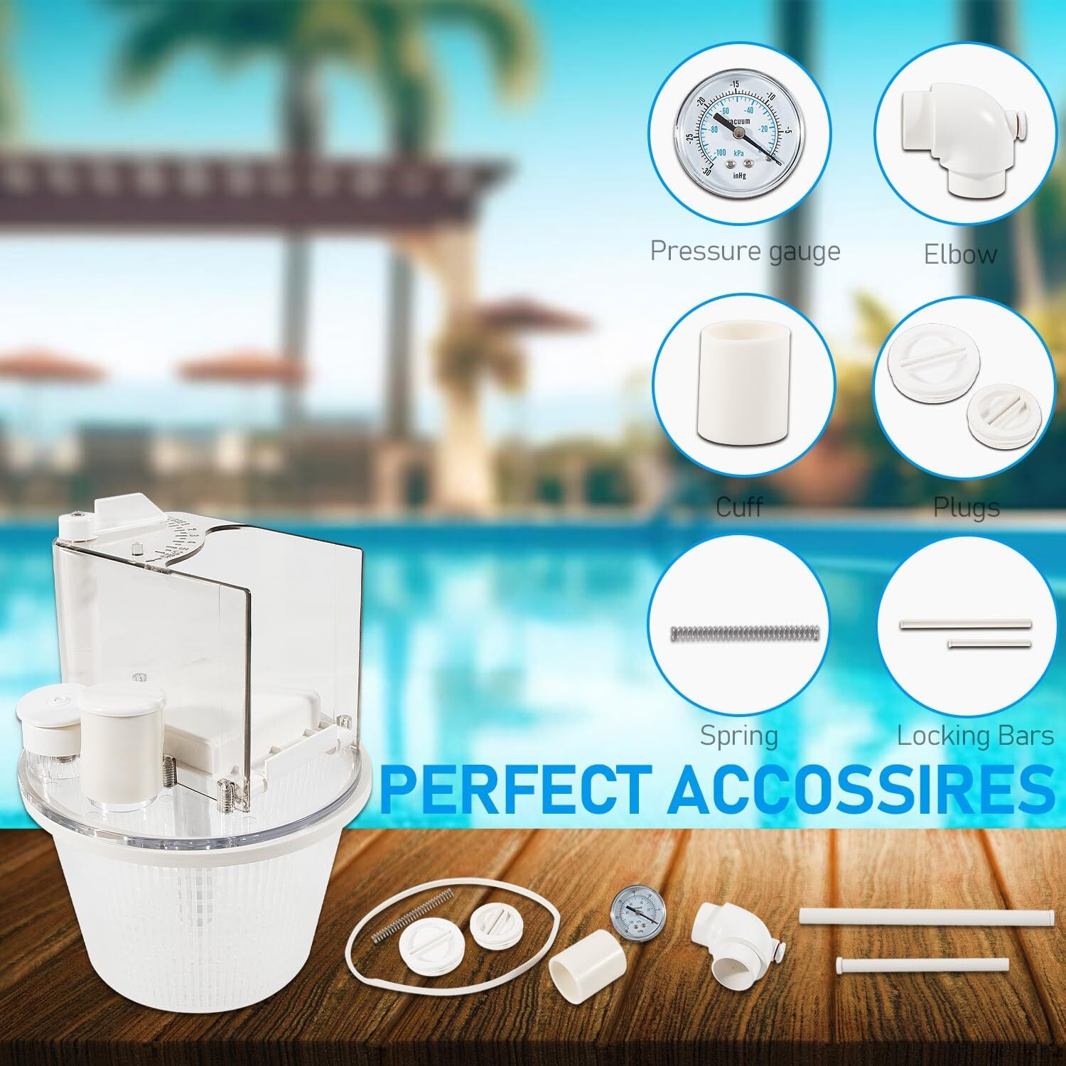 R211100 Vac-Mate Pool Cleaner Dispenser Box for Pentair Skimmer Complete