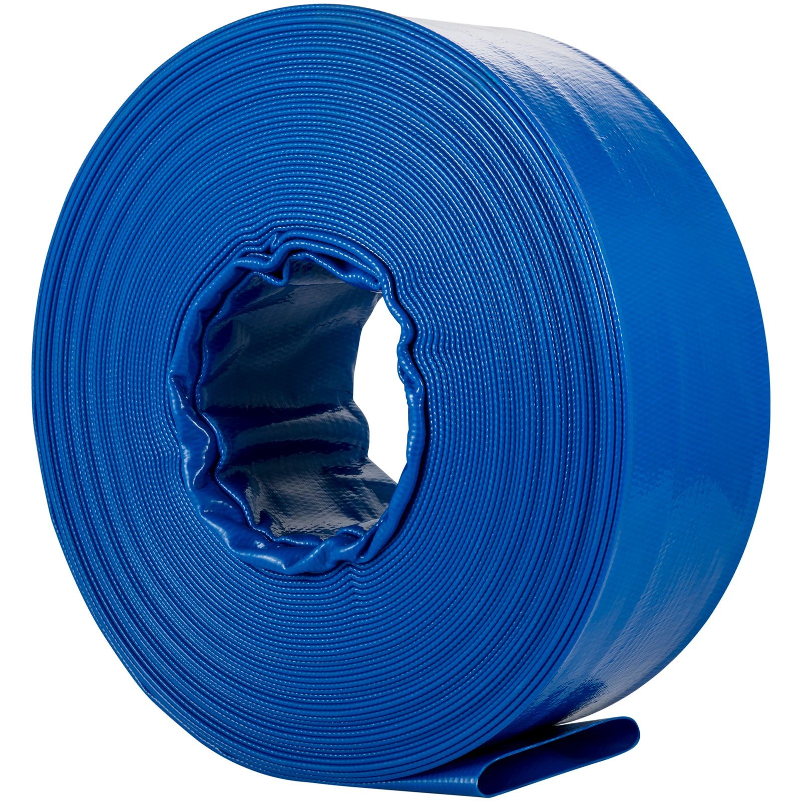 Discharge Hose, 4&Prime; x 105&prime;, PVC Lay Flat Hose, Heavy Duty Backwash Drain Hose