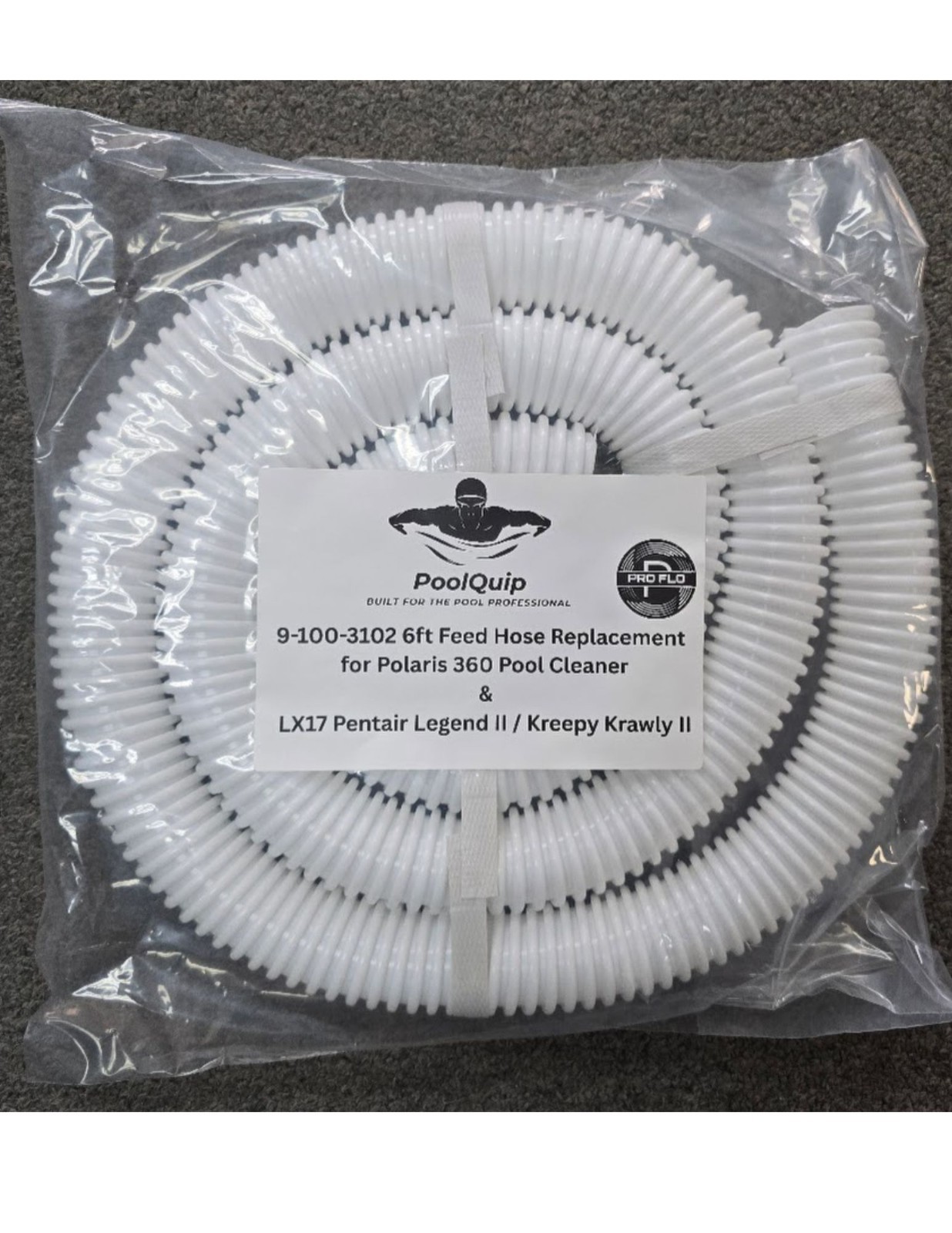 Pool Cleaner 6-Ft Cuff-less Feed Hose Replacement for Polaris 360 9-100-3102