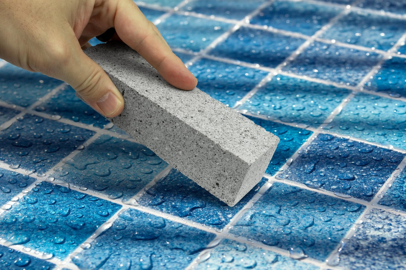 Pumice Stone for Pool & Spa Cleaning – Tile, Grout, Hard Water & Calcium Stain R