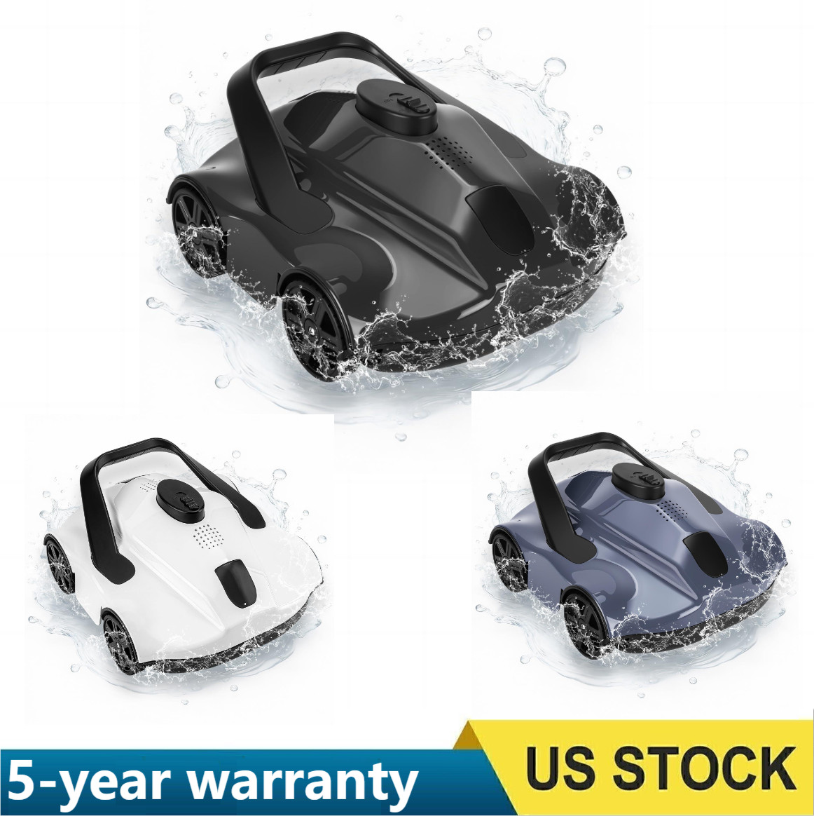 ✨Robotic Pool Cleaners Cordless for Above Ground Pools Portable 130 Min Runtime