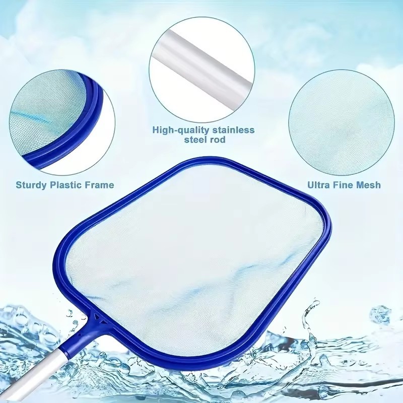 3pcs Pool Cleaning Kit 3pcs Complete Pool Cleaning Kit ， 5-Section Aluminum Pole