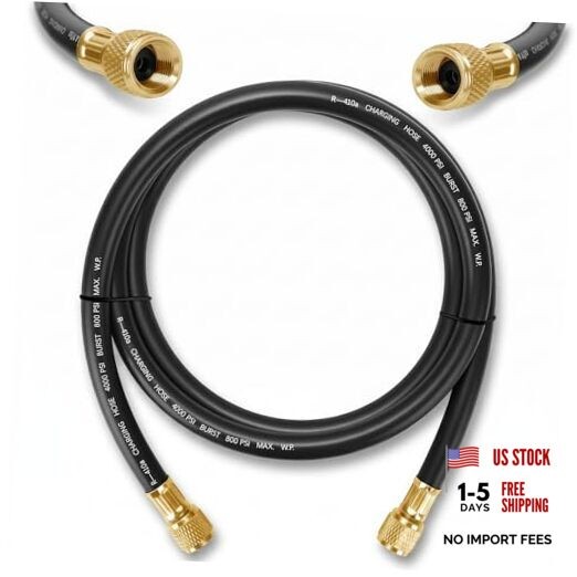 2026 Upgraded HV1-3/8&Prime; HVAC Vacuum Hose,Standard 3/8&Prime;×3/8&Prime; Flare Fittings,6