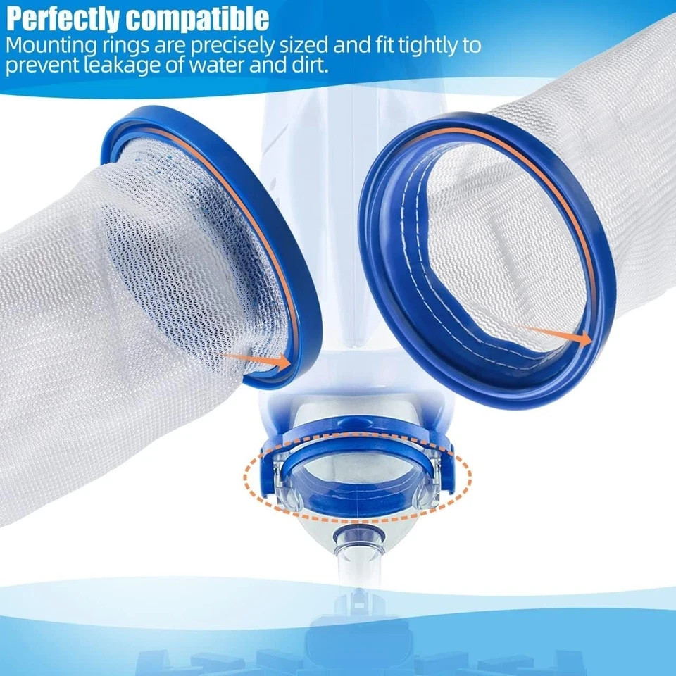 2-Pack Pool Vacuum Cleaner Reusable Filter Bag for Pool Blaster Water Tech Max &