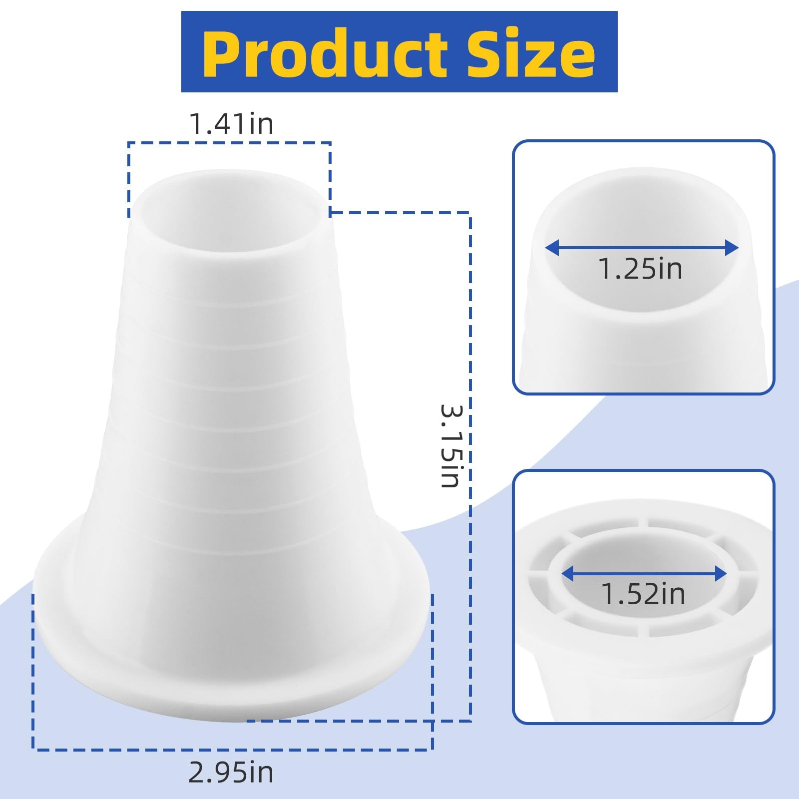 GW9015 GW9000 Cone Reducer with Pentair Kreepy Krauly Great White/Lil Shark/S…