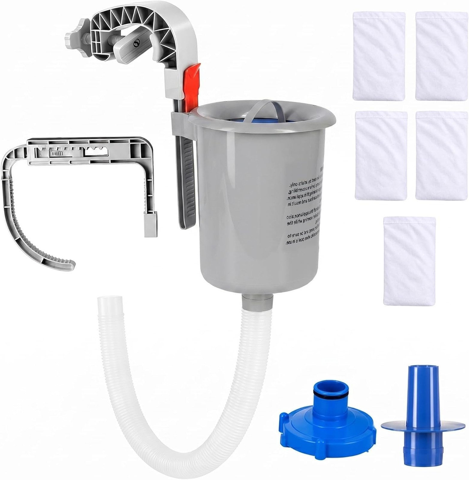 Above Ground Pool Skimmer with Adjustable Wall Mount, Durable Material for Intex