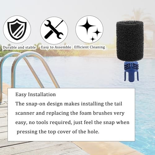 Tail Sweep Pro with Foam Scrubber for Polaris 280, 3900, 380, 360, 180 Pool Clea