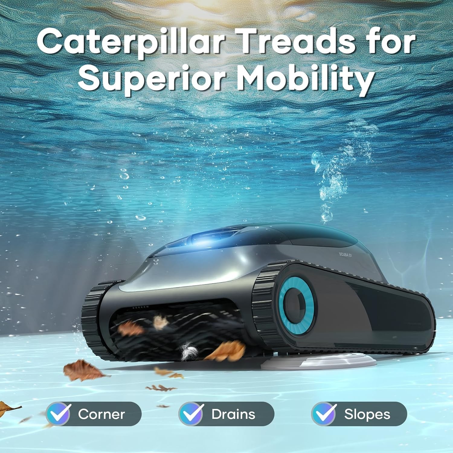 Aiper Scuba S1 Wall Climbing Robotic Pool Cleaner for In-Ground Pools