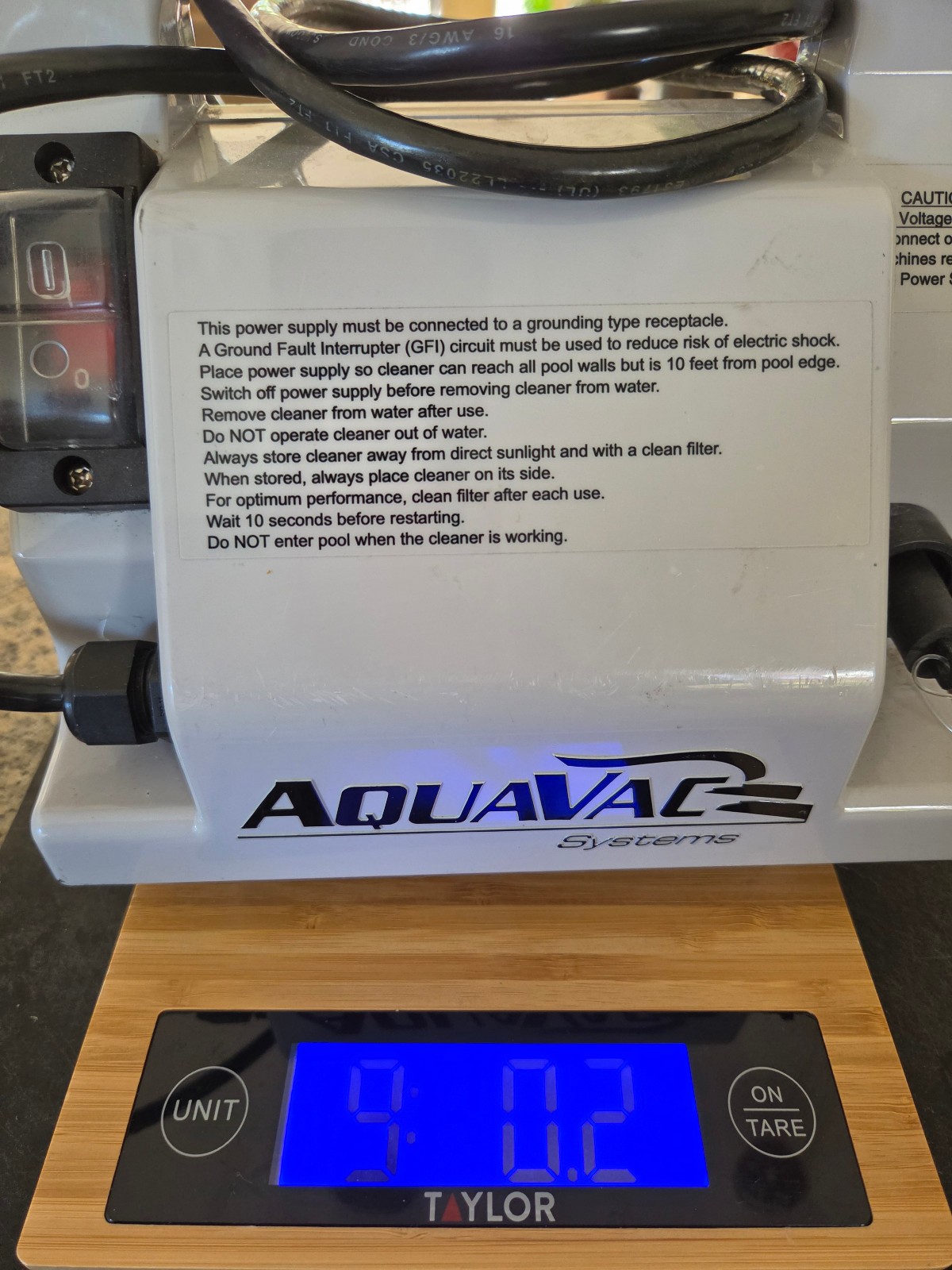 Hayward AquaVac Power Supply 30000 DCZ 110VAC. 3.5A, 24 VDC 50/60HZ