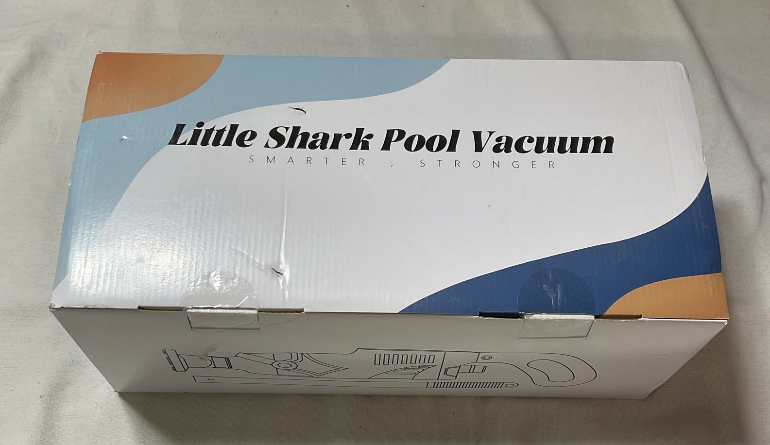 LITTLE SHARK Pool Vacuum For Above Ground Pool, Hot Tub Vacuum 60W Motor G16/19