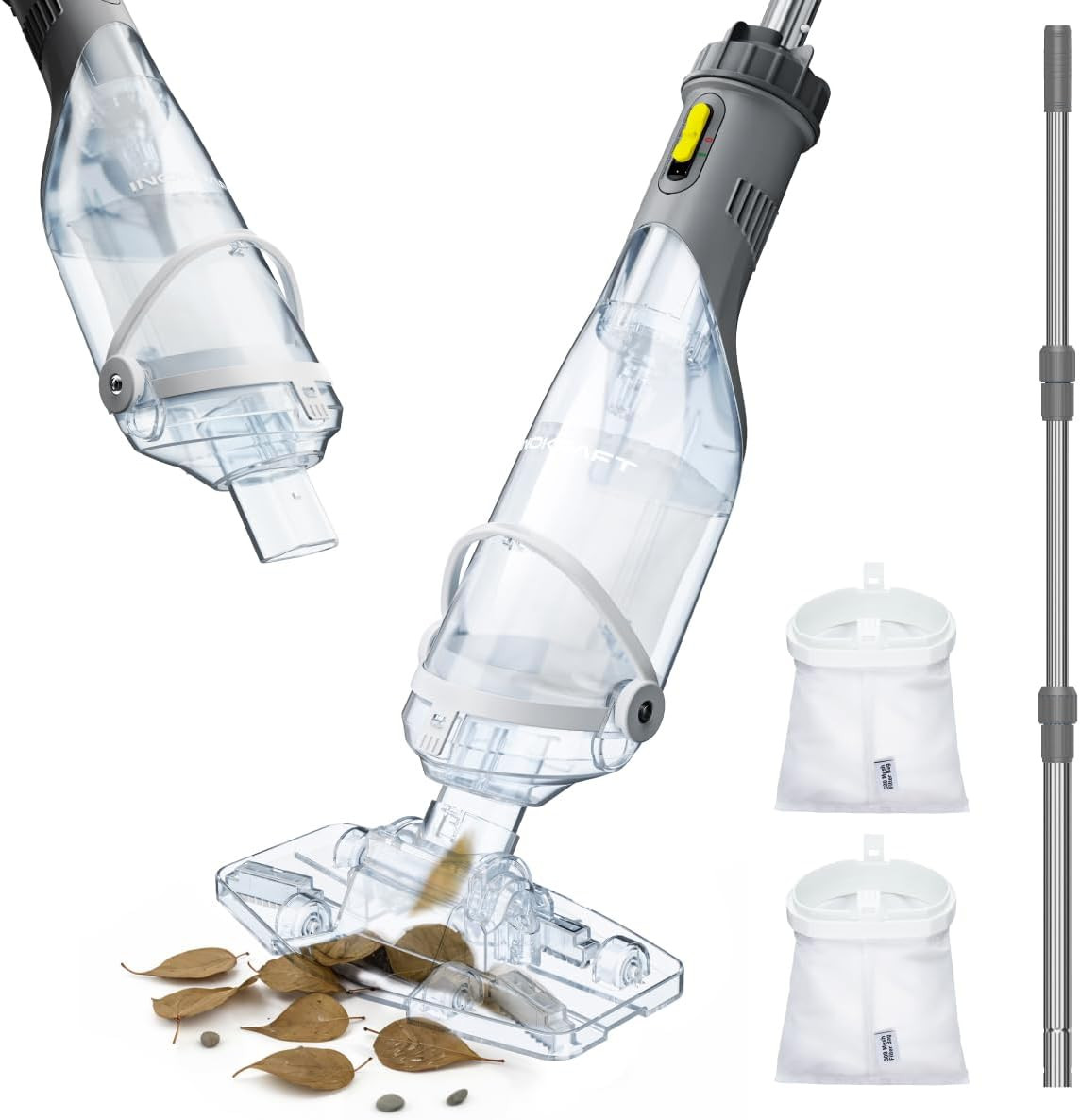 Pool Vacuum for above Ground Pool, Cordless Pool Vacuum for Inground Pools, Rech