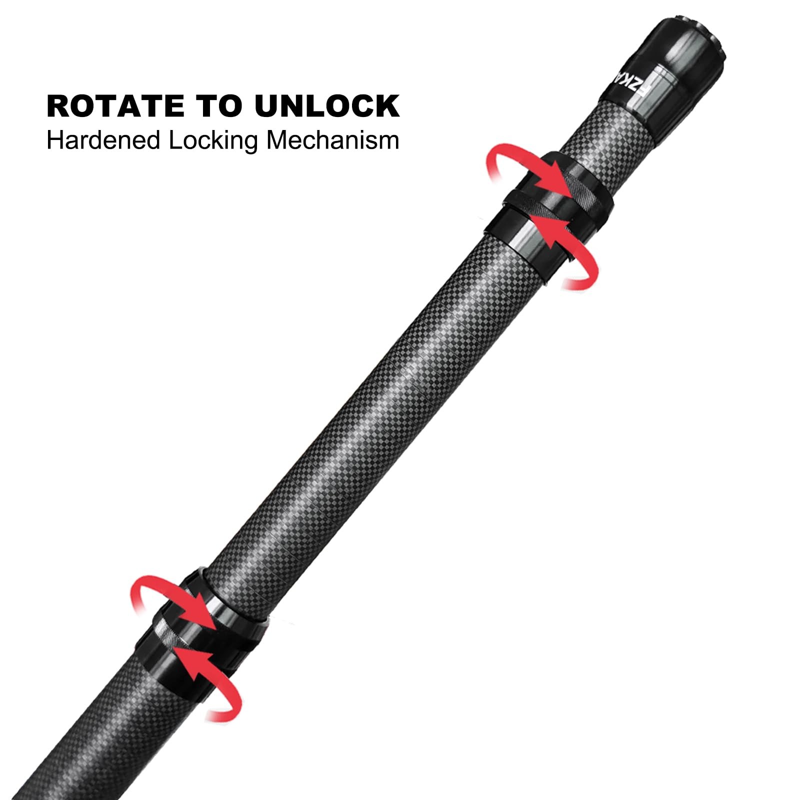 Fzkaly Carbon Fiber Pool Pole Professional 15 Ft Telescoping Swimming Pool