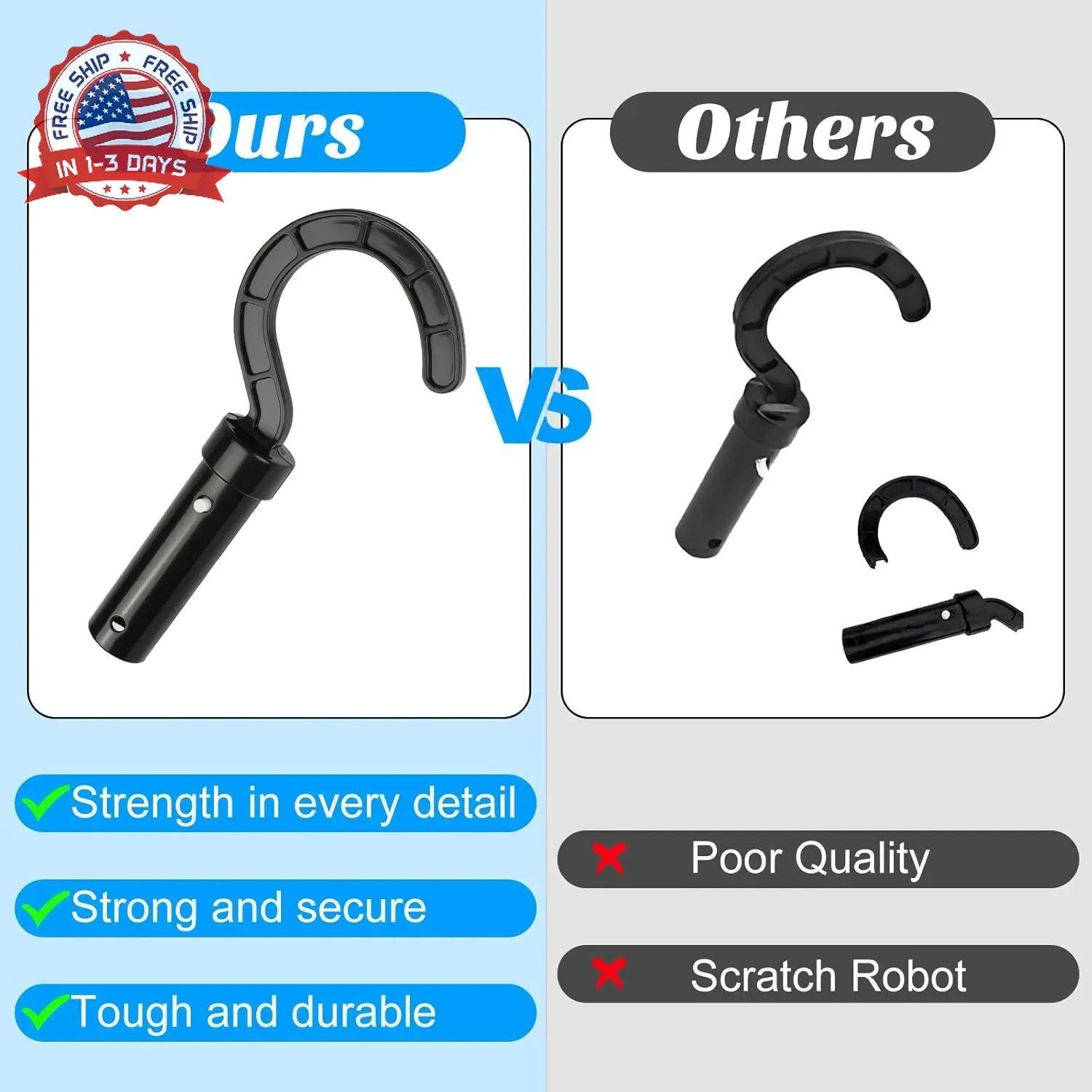 Hook for All Robotic Pool Cleaner, Keyrank Pool Accessories Hook Customized for