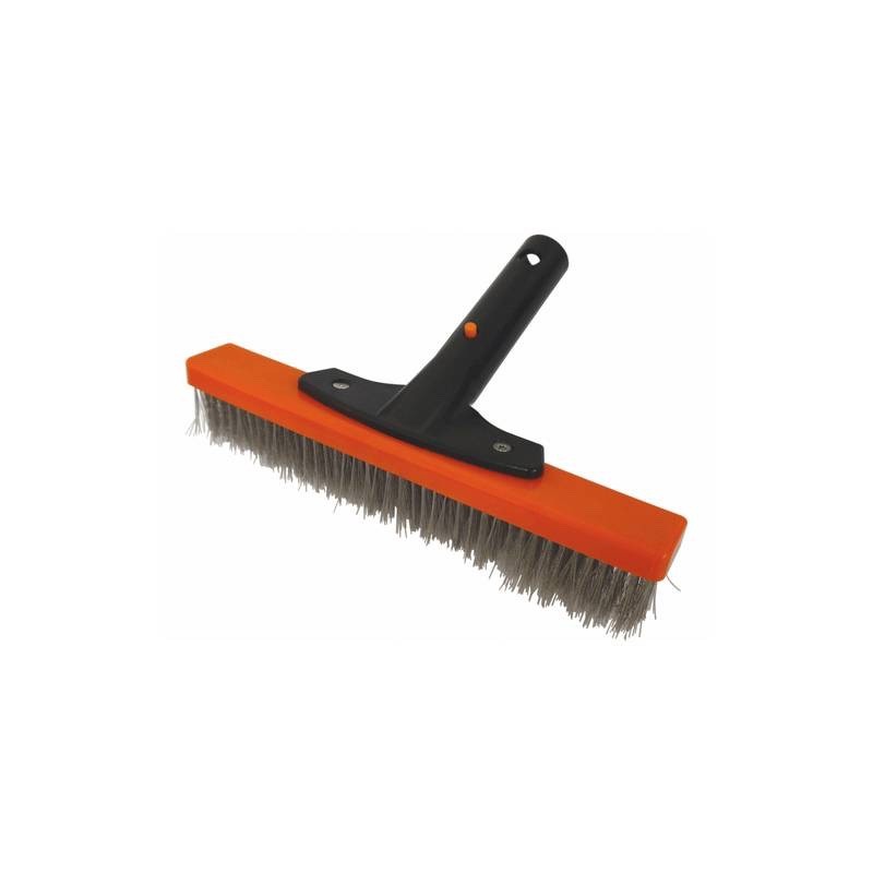 PoolStyle PS861 10″ Supreme Series Stainless Steel Bristle Algae Brush Pool Spa
