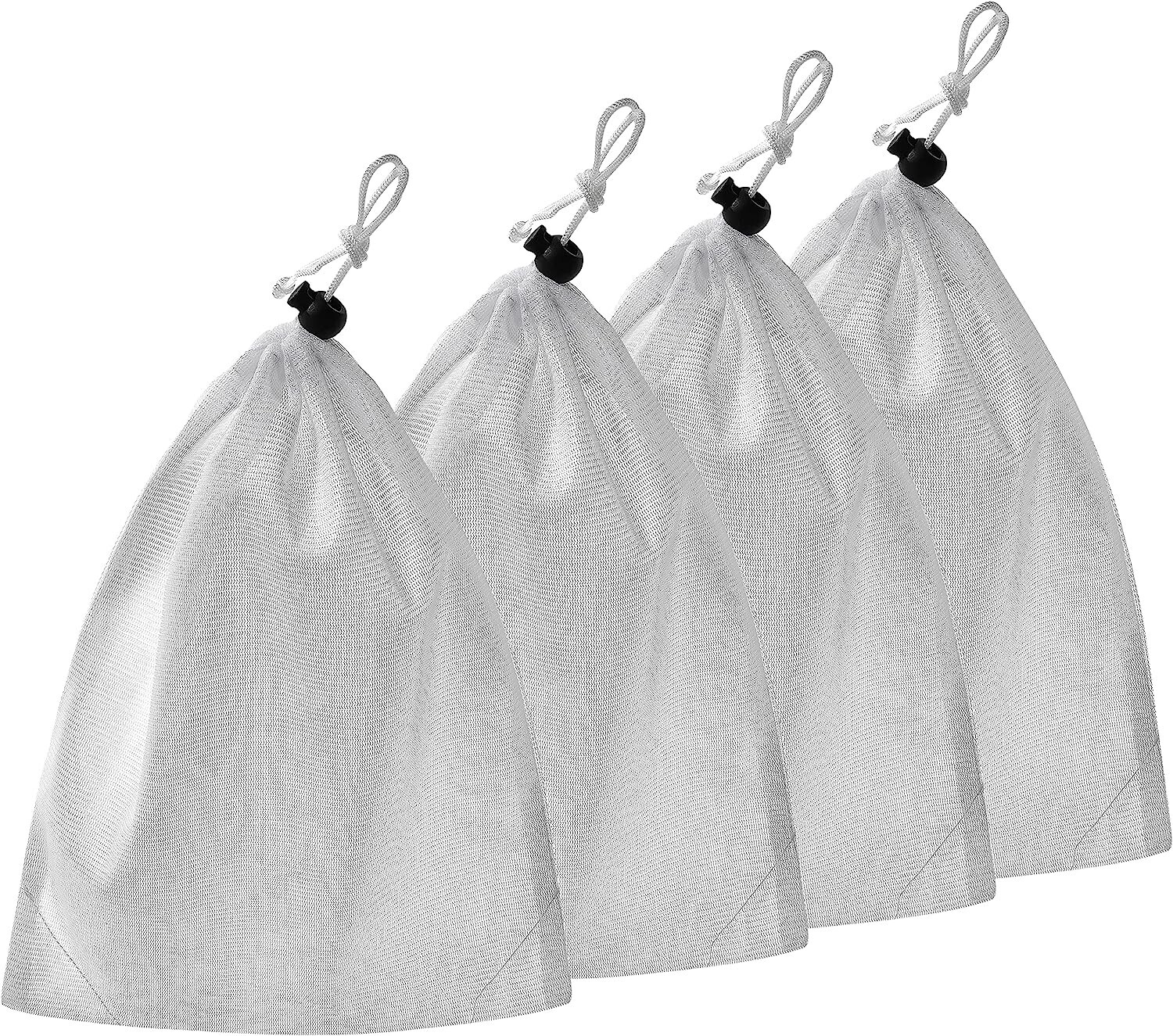 4 Pool Vacuum Mesh Bag Replacement for Pool Vacuum Aquariums Ponds, 24 x 16 Inch