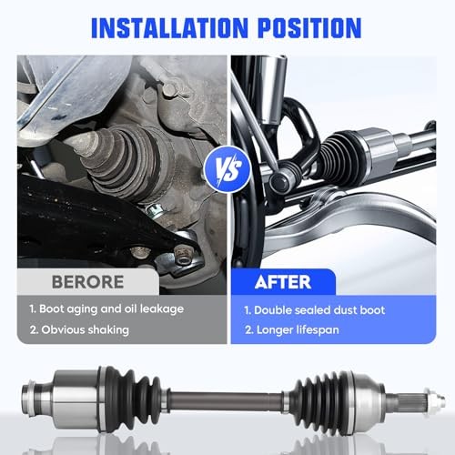 Front CV Axle Shaft Assembly Fit for Mazda 3 2005-2013, for Mazda 5 2006-2010