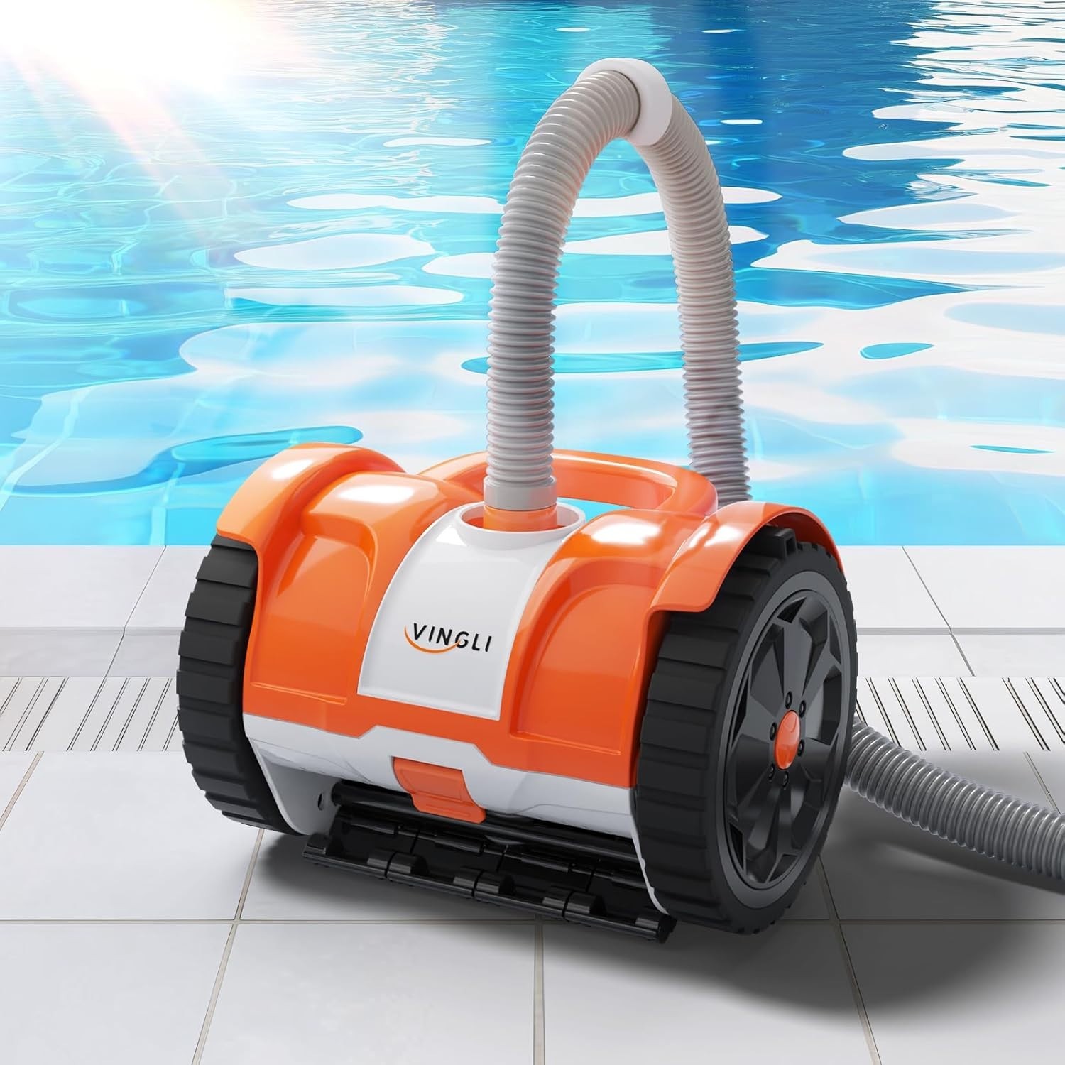 2025 Pool Vacuum Cleaner Suction Side Wall-Climbing Inground & Above-Ground w…
