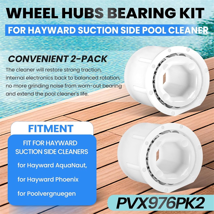 PVX976PK2 Wheel Bearings Kit for Hayward AquaNaut /Poolvergnuegen Pool Cleaner
