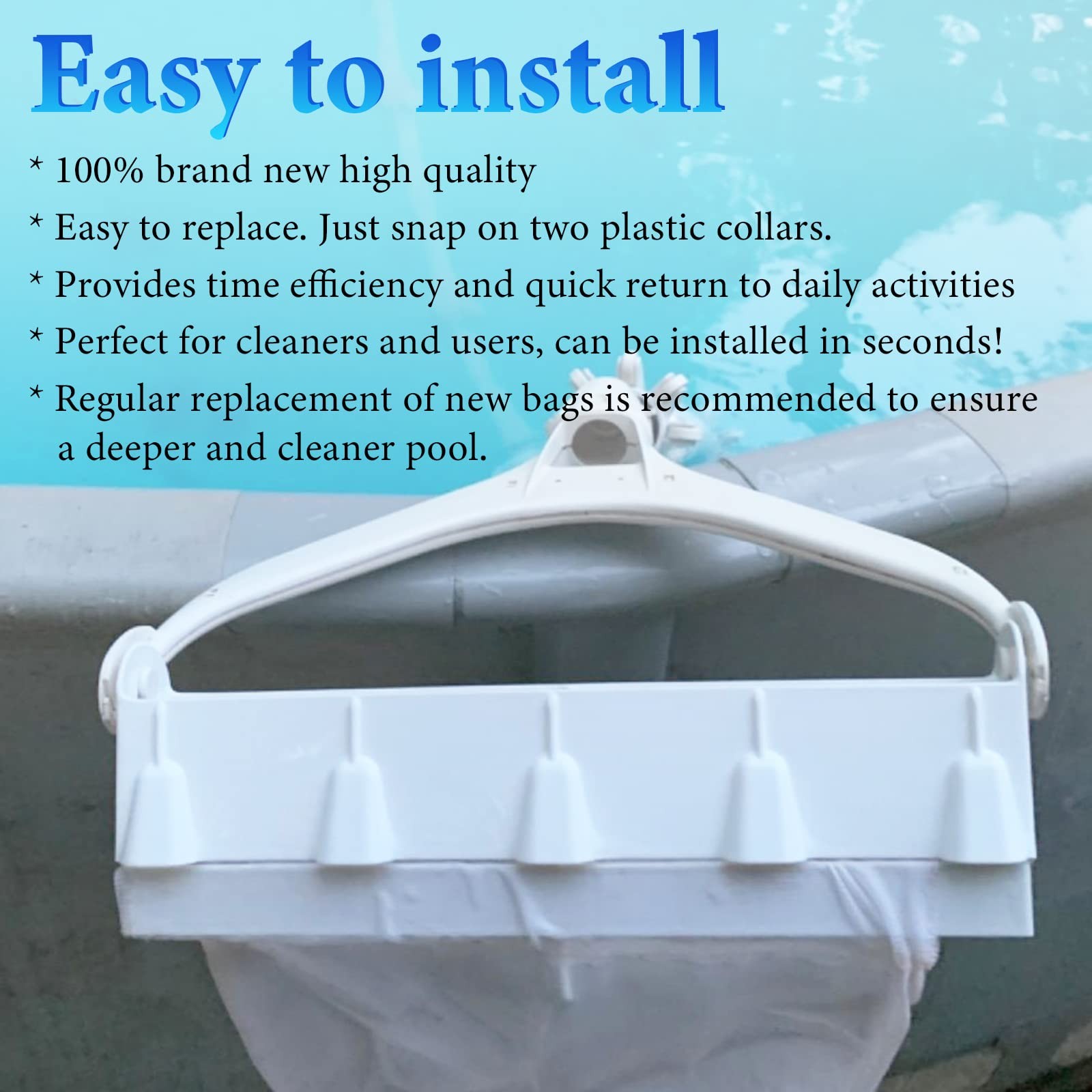 Pool Cleaner All Purpose Bag 6-206-00 Compatible with Zodiac Polaris 165, 65 …