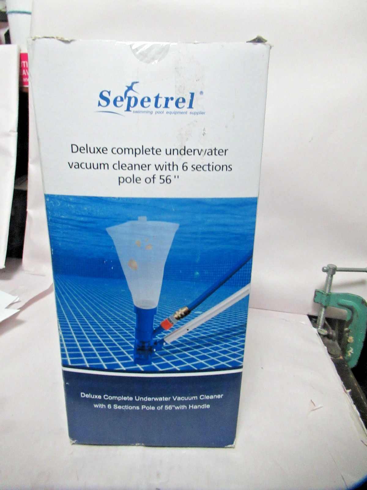 Upgraded Swimming Pool Spa Jet Vacuum Cleaner with Brush & 56&Prime; Pole,