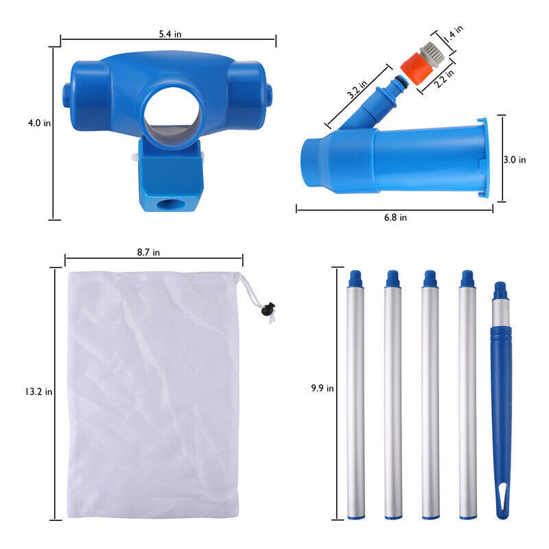 Pool Vacuum Handheld Spa Suction Underwater Cleaner for Above Ground Pools