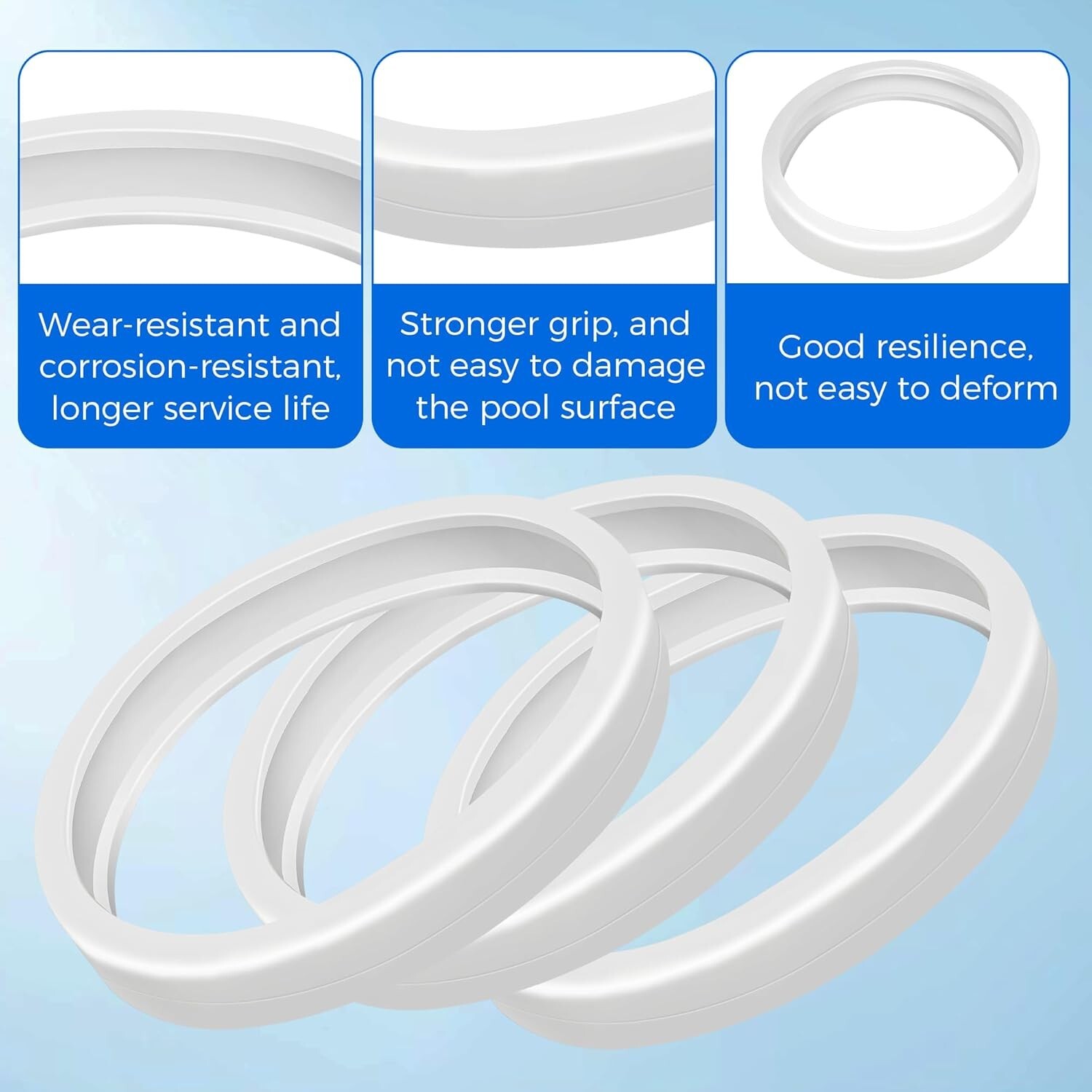 3-Pack C10 Pool Cleaner Tires – Heavy-Duty & Easy-to-Install for Polaris Models
