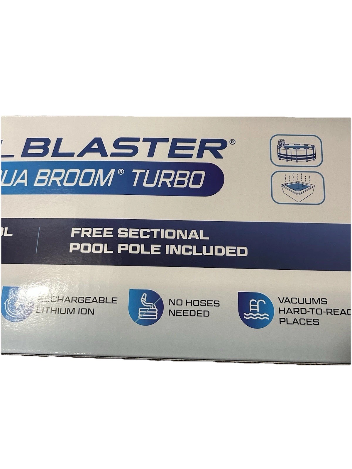 2 New Water Tech Pool Blaster Aqua Broom Handheld Battery Operated Spa Pool Vac