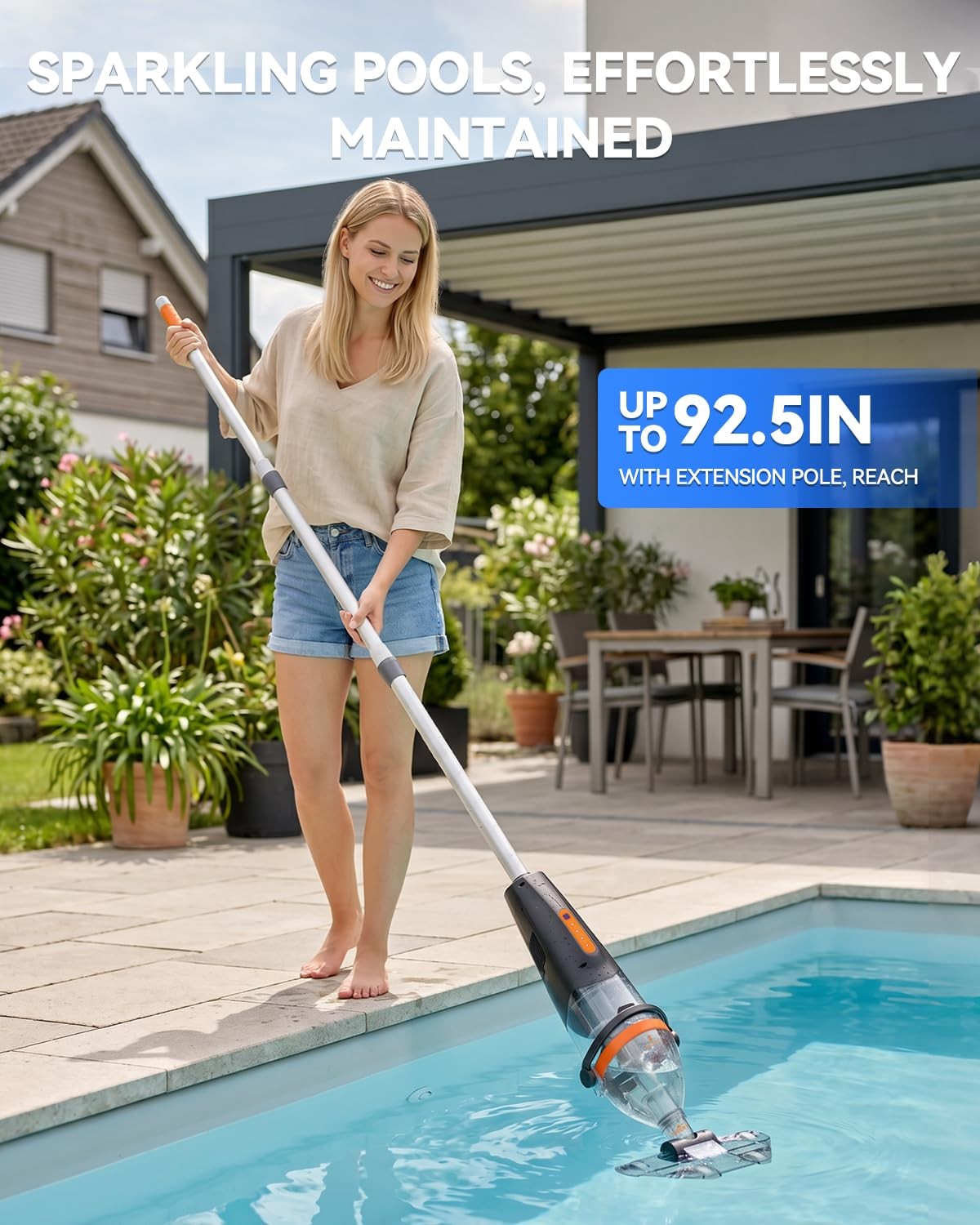 Wireless Remote Pool Vacuum, Cordless Pool Vacuum for Above Ground & Inground…