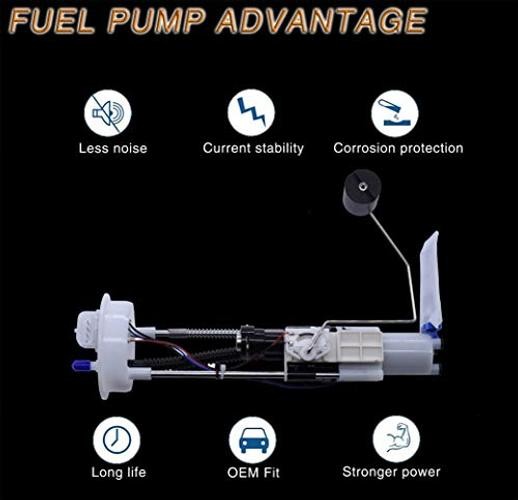 Electric Fuel Pump Assembly with Tank Seal Replacement for Polaris GEM 2521307
