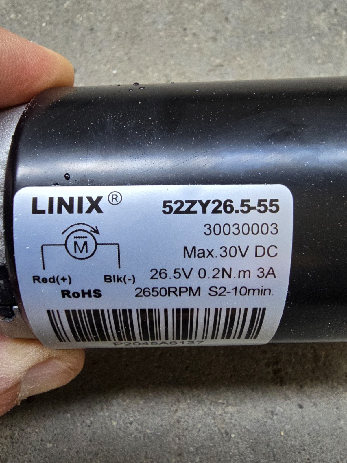 Polaris 9650 IQ main impeller motor Linix 52ZY26.5-55 P2140A00295 30030003