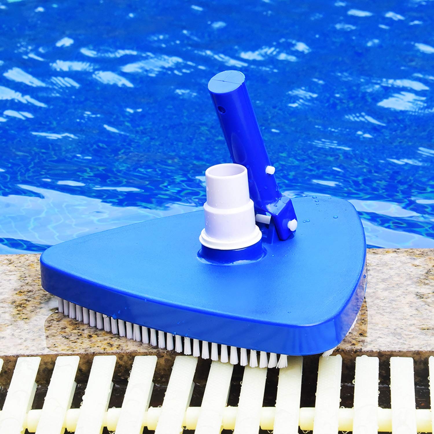 Triangular Vinyl Pool Vacuum Head for Above & Inground Pools – Weighted Design