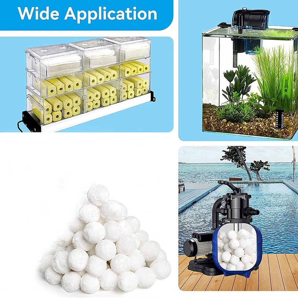 Long lasting and Easy to Maintain 5cm Pool Filter Balls for Swimming Pools