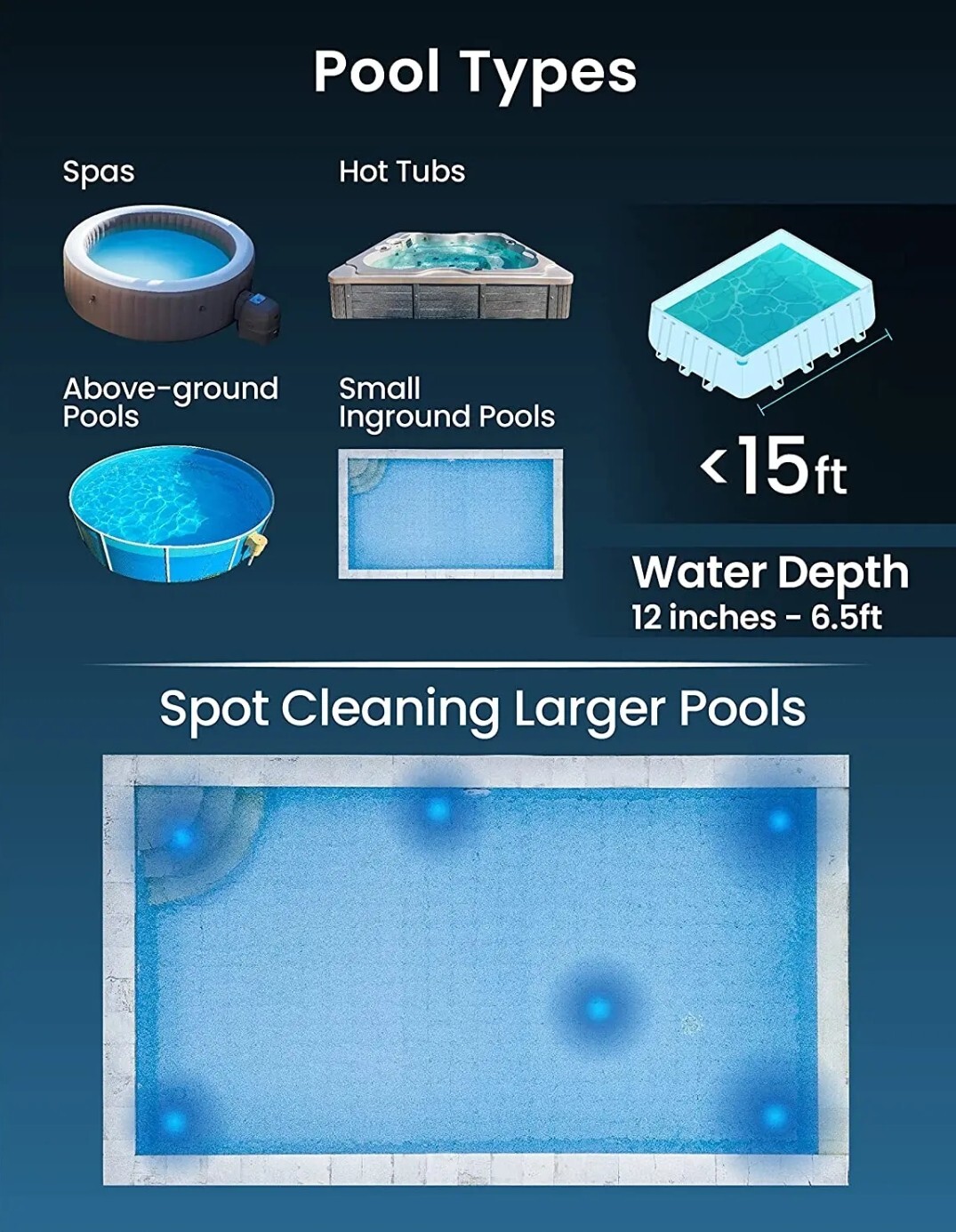 Rechargeable Pool Vacuum: Cordless XTROVAC 110 – Lasts 40 Mins – Ideal for Pools