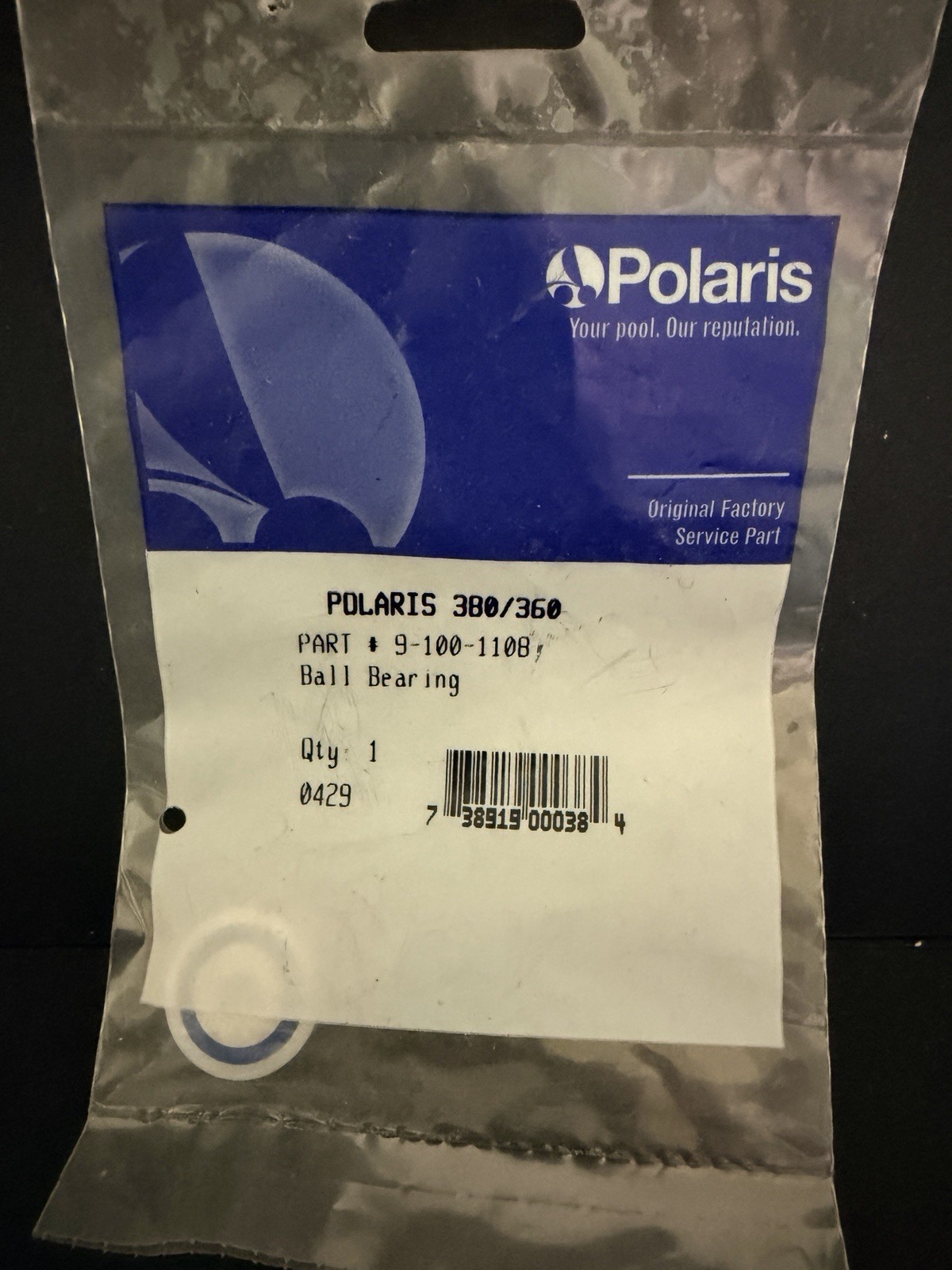 GENUINE OEM Polaris 9-100-1108 Wheel bearing Fits 340,360,380,ATV,MX6 and MX8