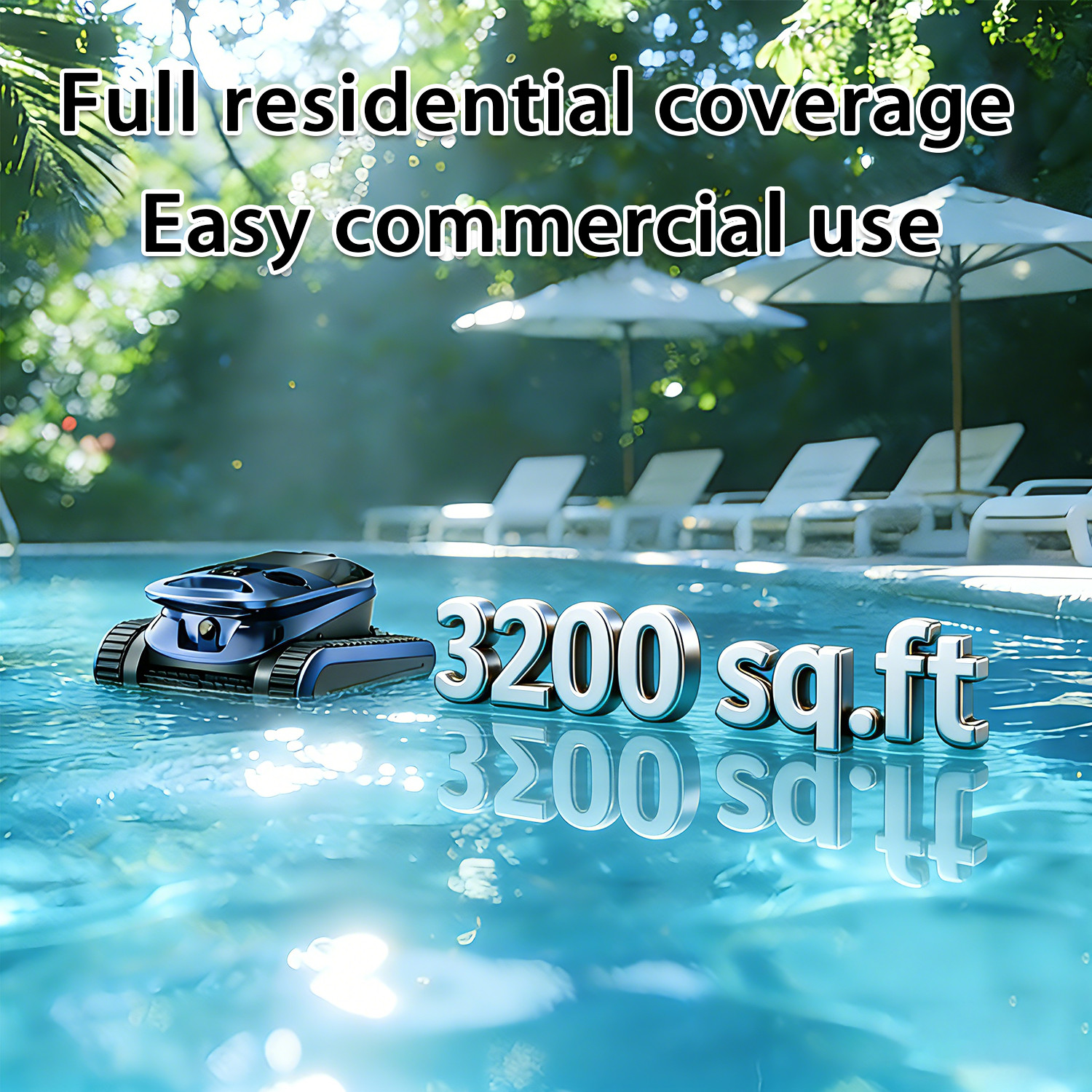 2026 New Robotic Pool Vacuum Cleaner , Cordless Pool Vacuum, App Support