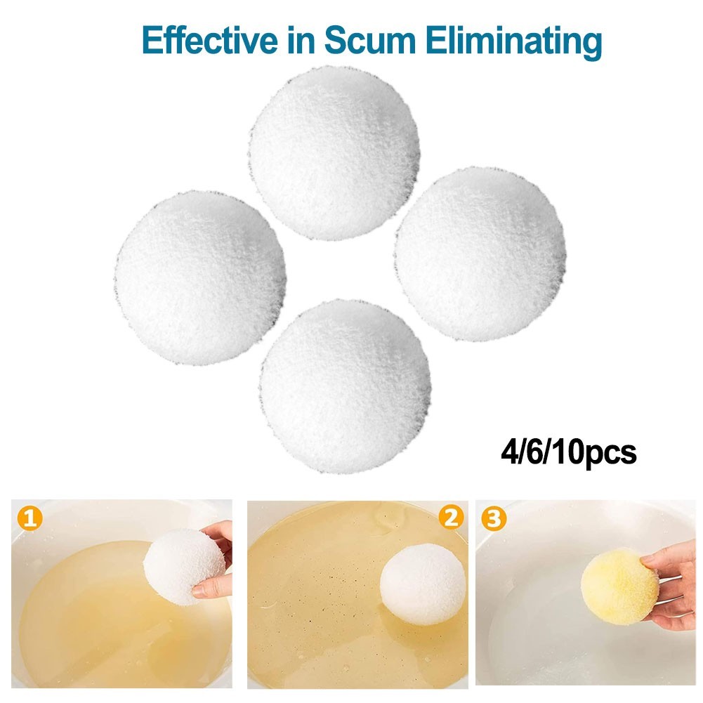 Absorbent Scum Eliminating Ball for Pools Hot Tubs Spas 3in 7.62cm Size