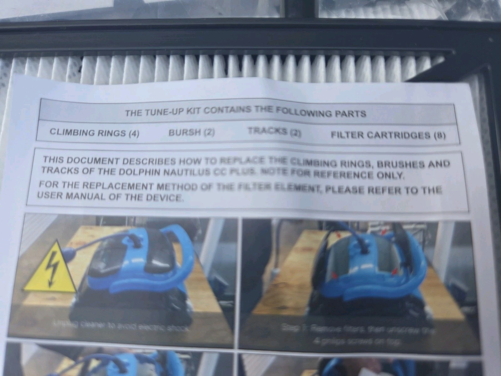 Tune-up Kit for Maytronics Dolphin Nautilus CC Plus Robotic Pool Cleaner