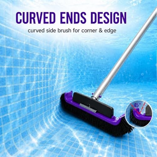 All-in-One Swimming Pool Cleaning Kit, Heavy Duty Deep Leaf Skimmer Net YPK113