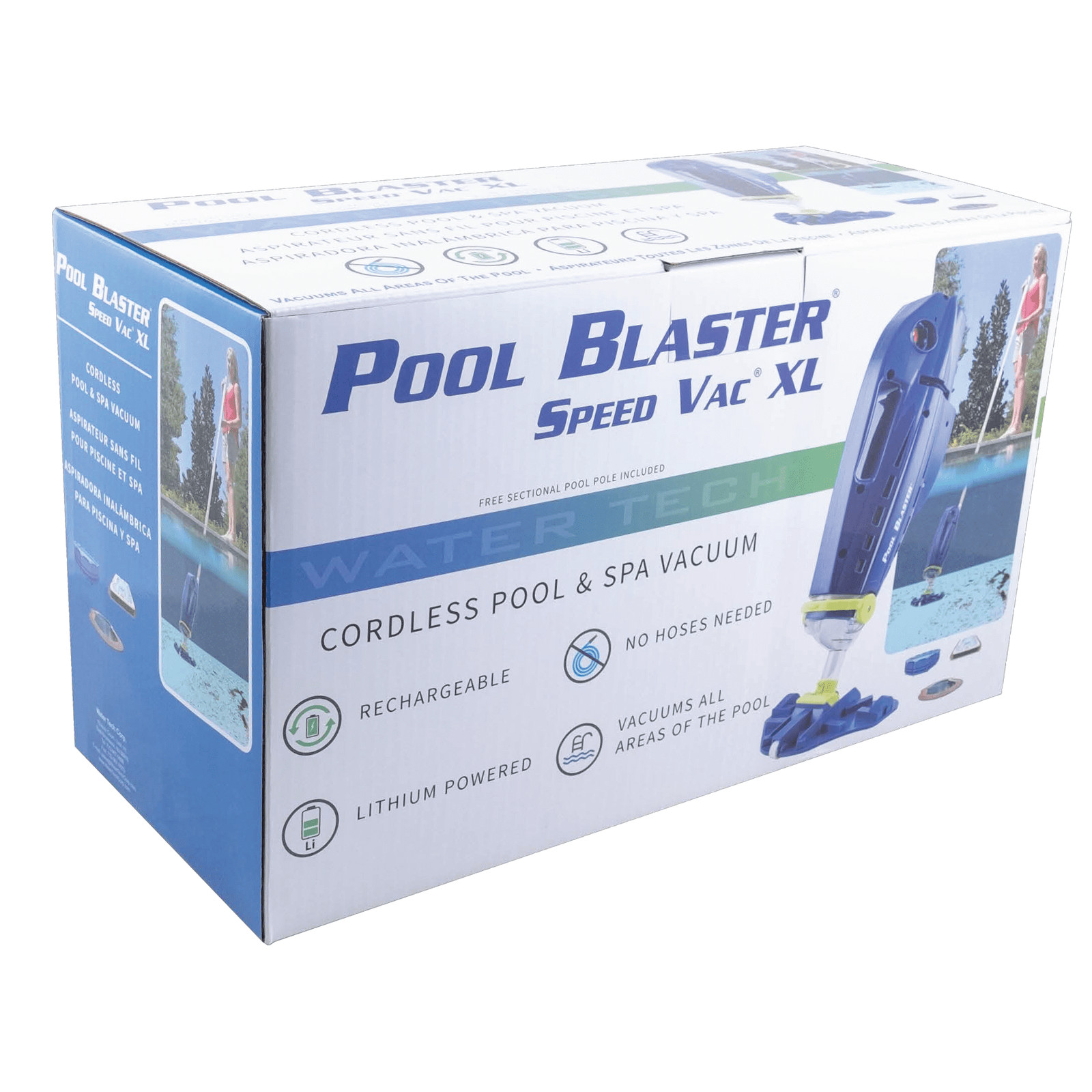 Pool Blaster Speed Vac XL Cordless Vacuum Inground & Above Ground 1 Hour R…