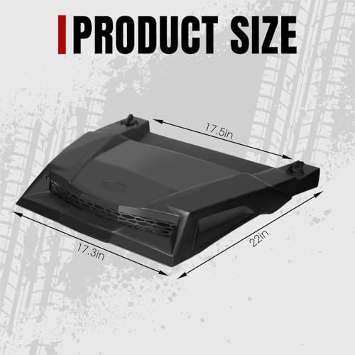 Turbo Hood Scoop for 2014-2018 Polaris RZR XP 1000, 2016-2018 RZR XP black