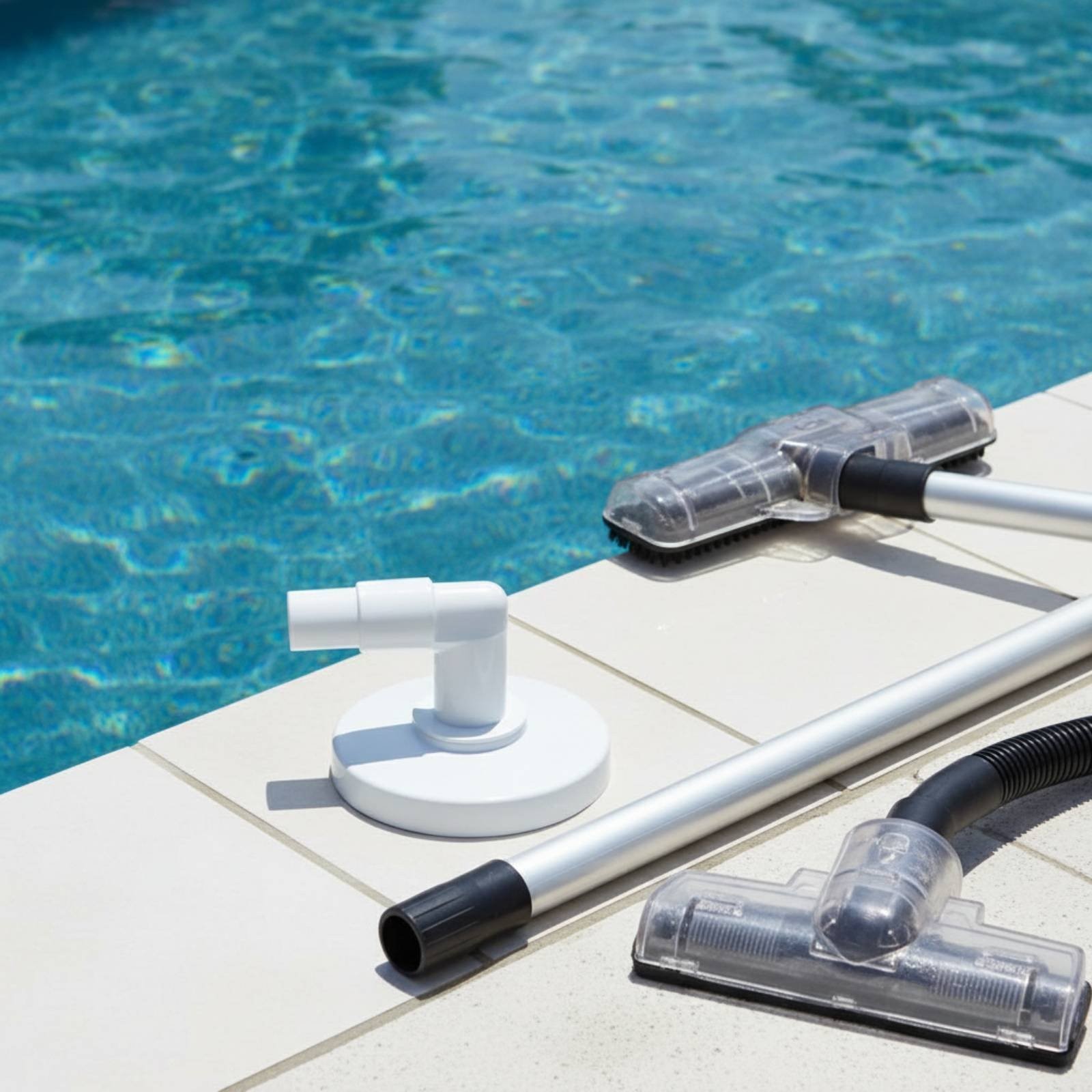 Vacuum Plate with 90 Degree Elbow Easy Installation Skimmer Vacuum Plate