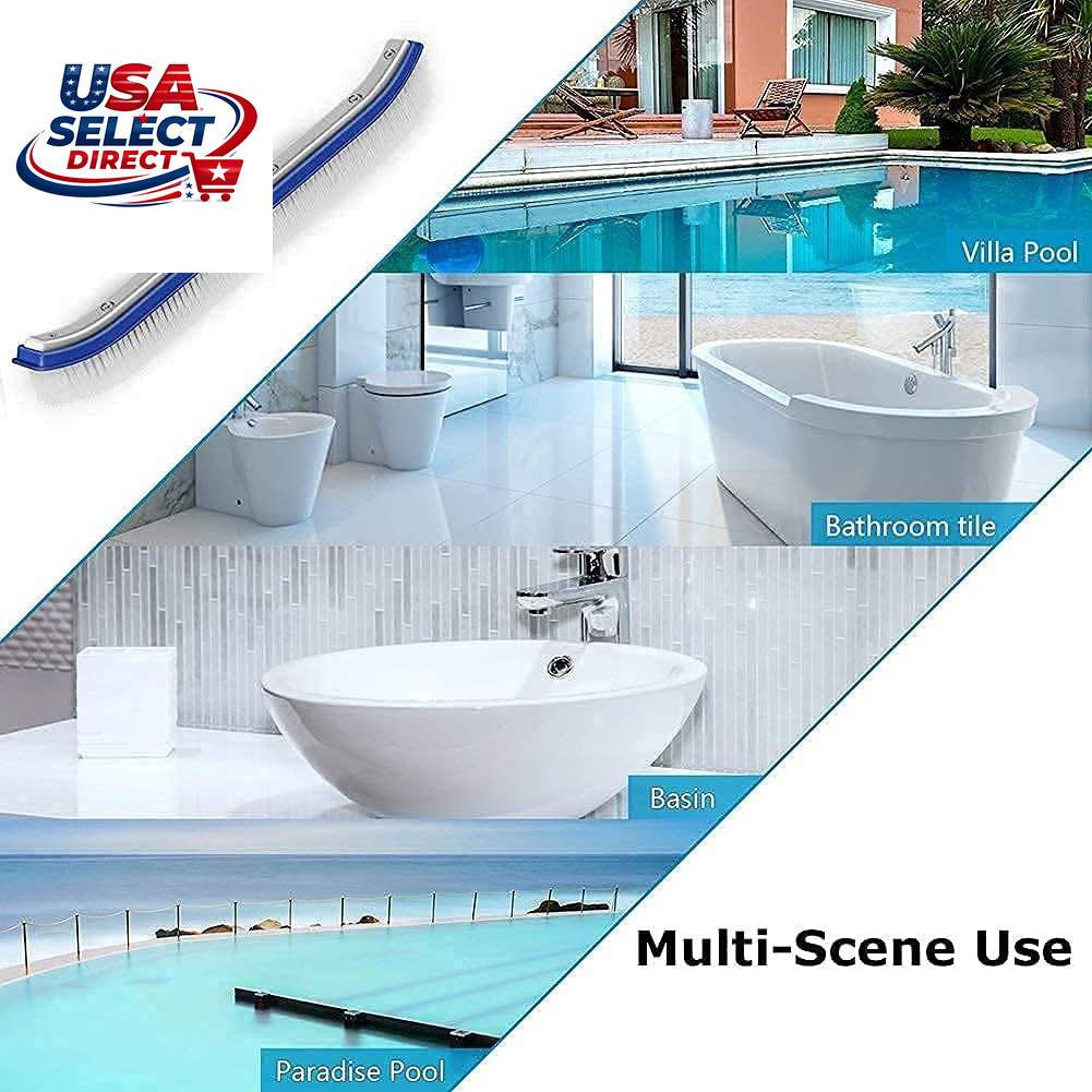 17.5&Prime; Pool Cleaning Brush & Skimmer Net Kit – Heavy Duty Supplies