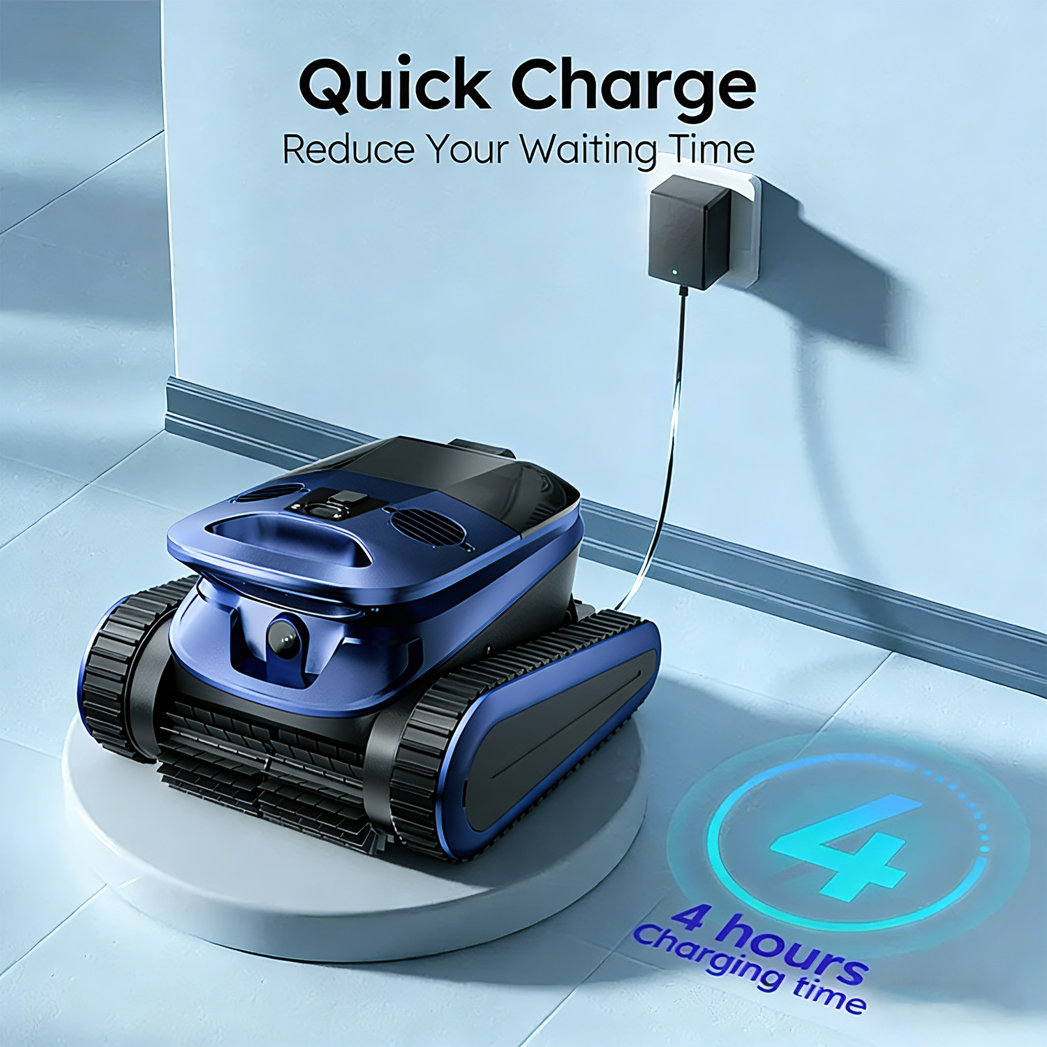 2026 New Robotic Pool Vacuum Cleaner , Cordless Pool Vacuum, App Support