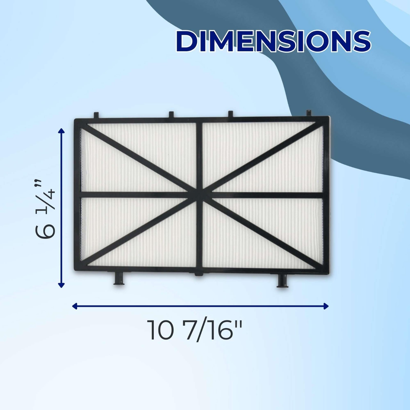 Robotic Pool Cleaner Ultra-Fine Filter Panels – Set of 4 for Dolphin M400 M500