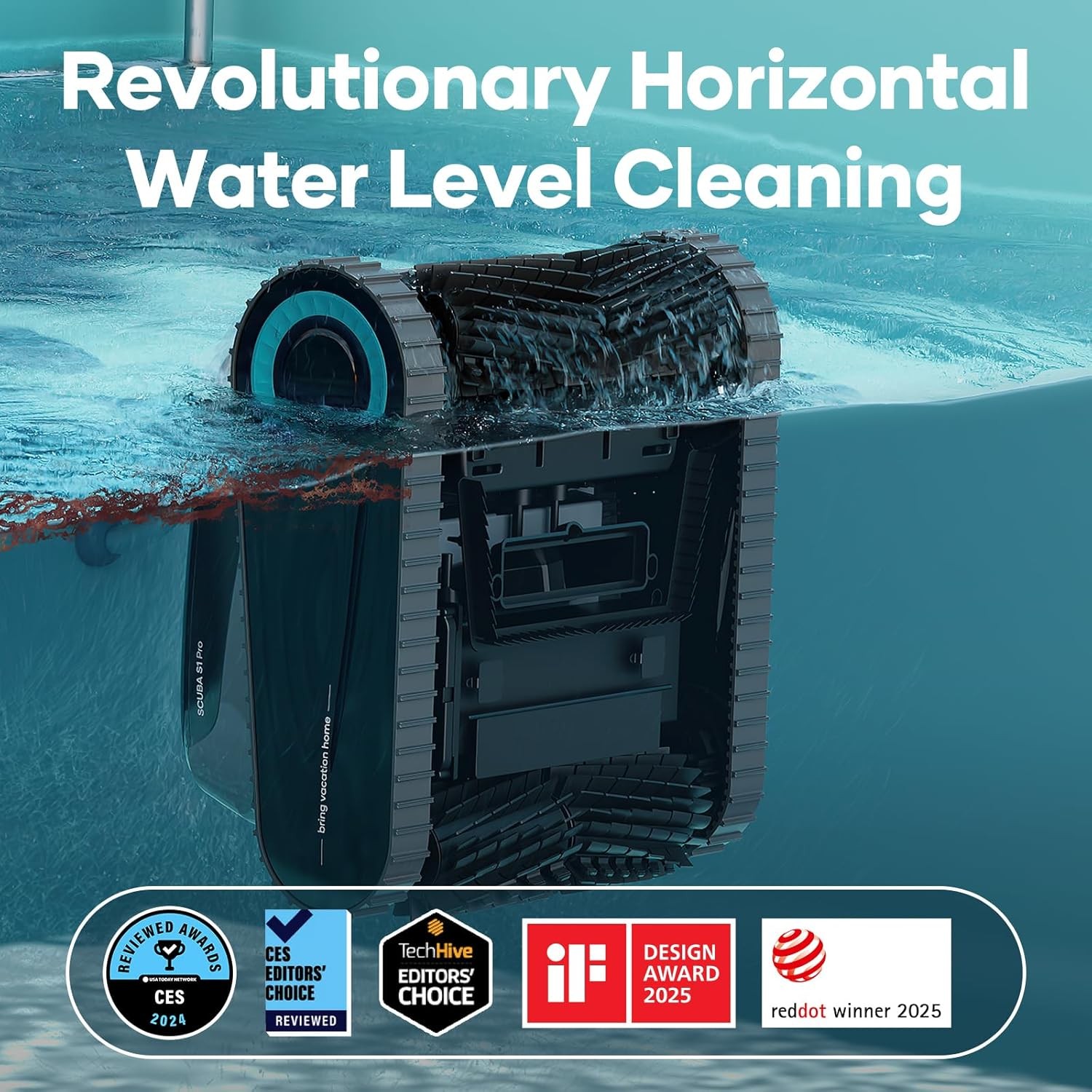 2025 Upgraded AIPER Scuba S1 Pro Cordless Robotic Pool Cleaner, Blue