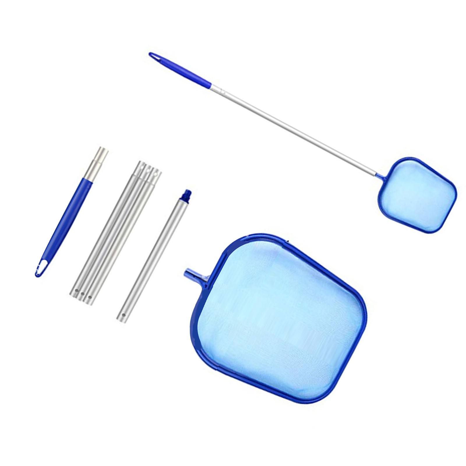 5-Section Pool Cleaning Net With Pole Shallow Skimmer