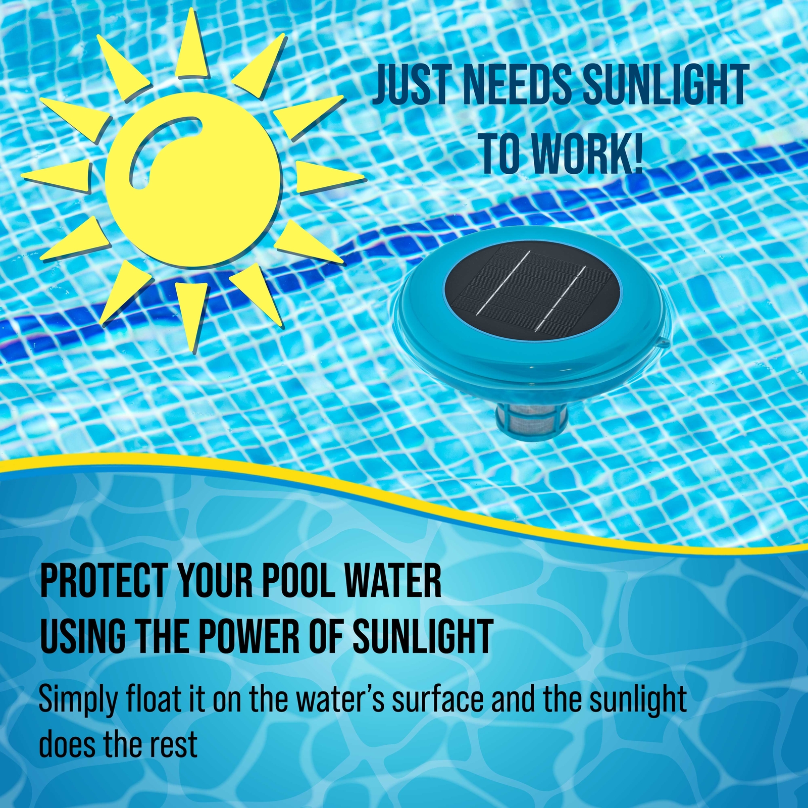 U.S. Pool Supply Solar Pool Ionizer Cleaner & Purifier – Chlorine-Free Sun Shock