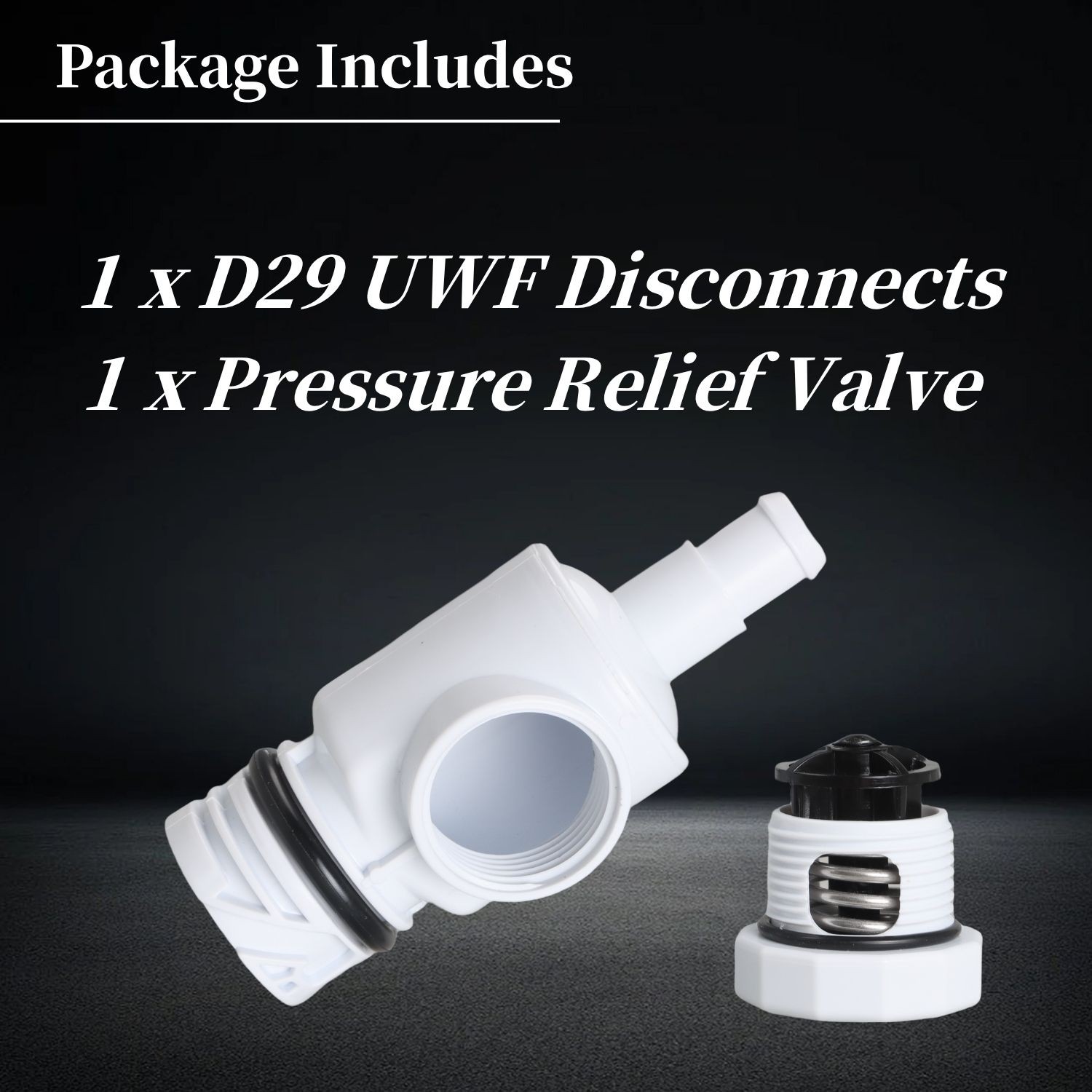 Aftermarket Wall Fitting D29 UWF & Pressure Relief Valve for Polaris 180/280/380