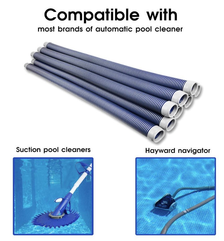 Swimming Pool Vacuum Cleaner Hose -1.5” 8 Piece Hoses